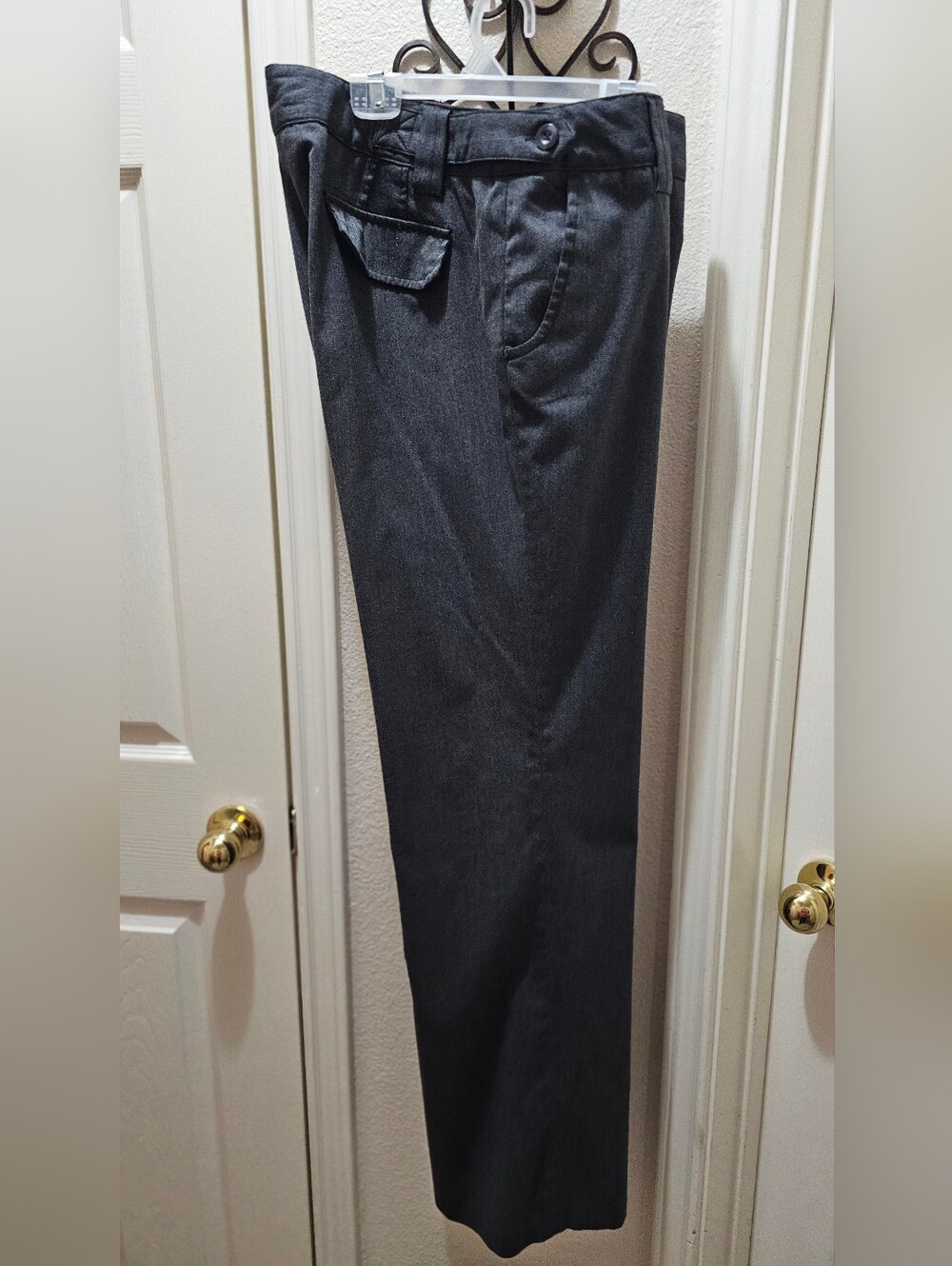 Covington Wonens Straight Wide Leg Dress Slacks In Charcoal Size 16 EUC - Picture 5 of 15
